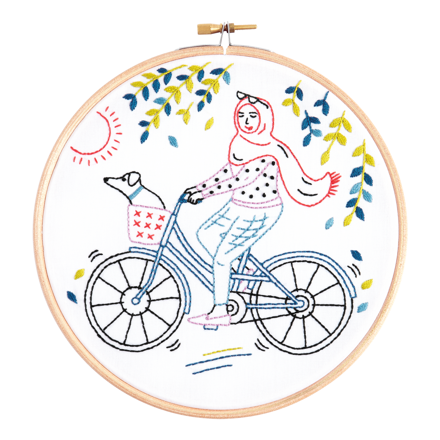 Cycling Embroidery Kit Breathe