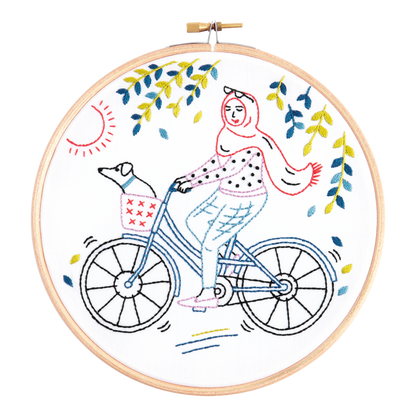 Cycling Embroidery Kit Breathe