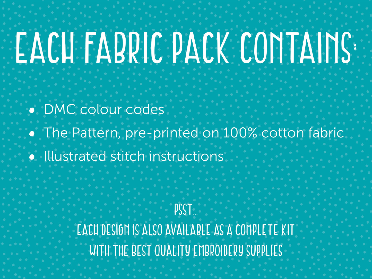 Bees and Lavender Handmade Embroidery Pattern Fabric Pack