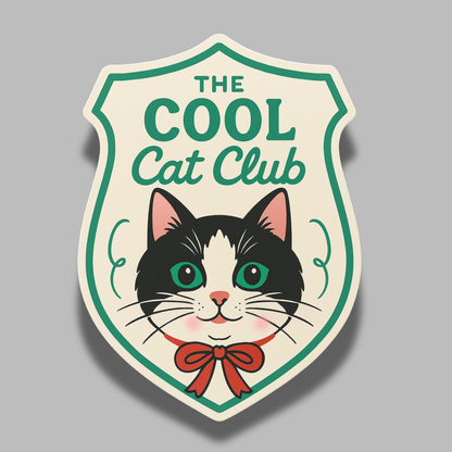 Cool Cat Club Sticker