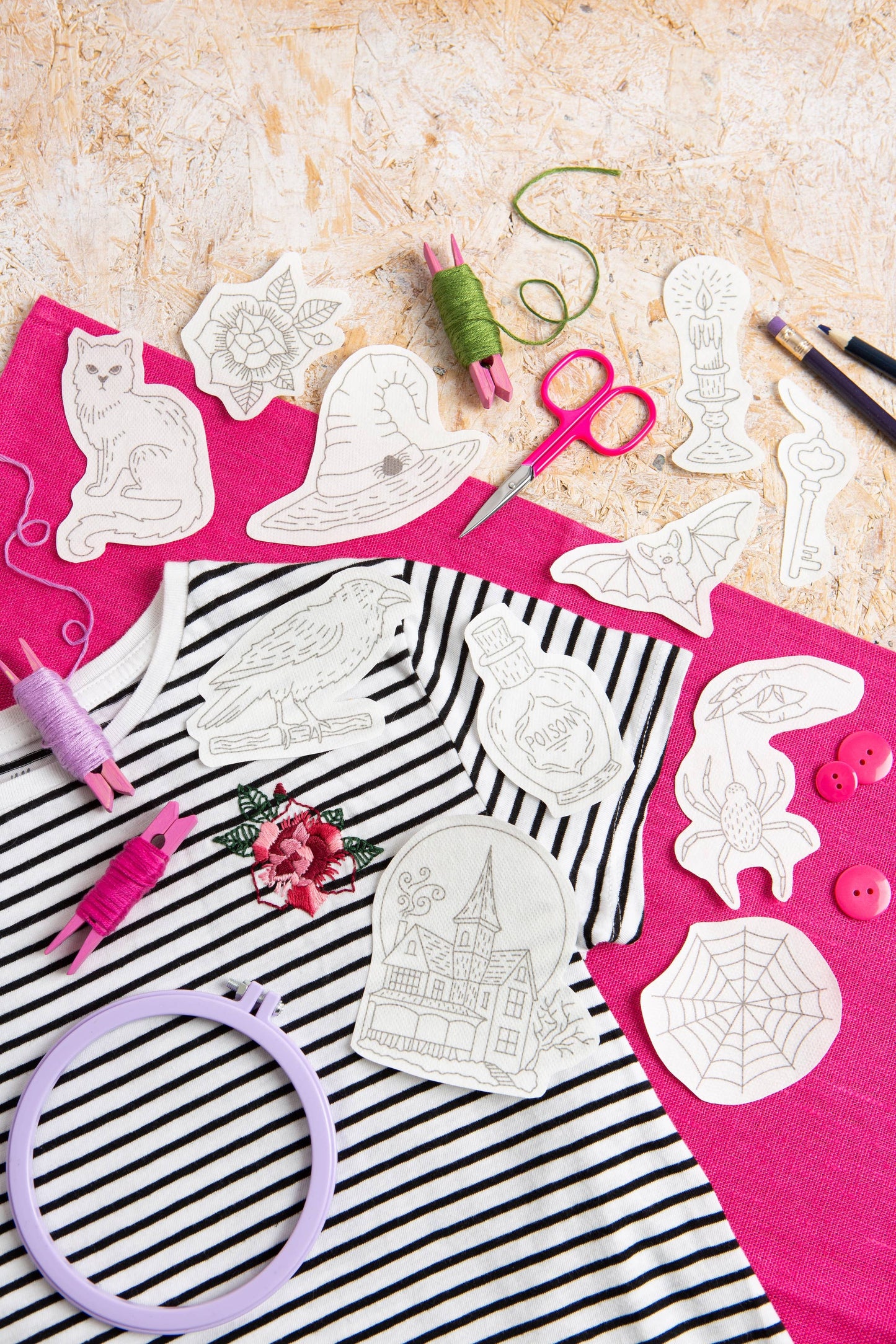 Gothic Tales Stick & Stitch Embroidery Pack