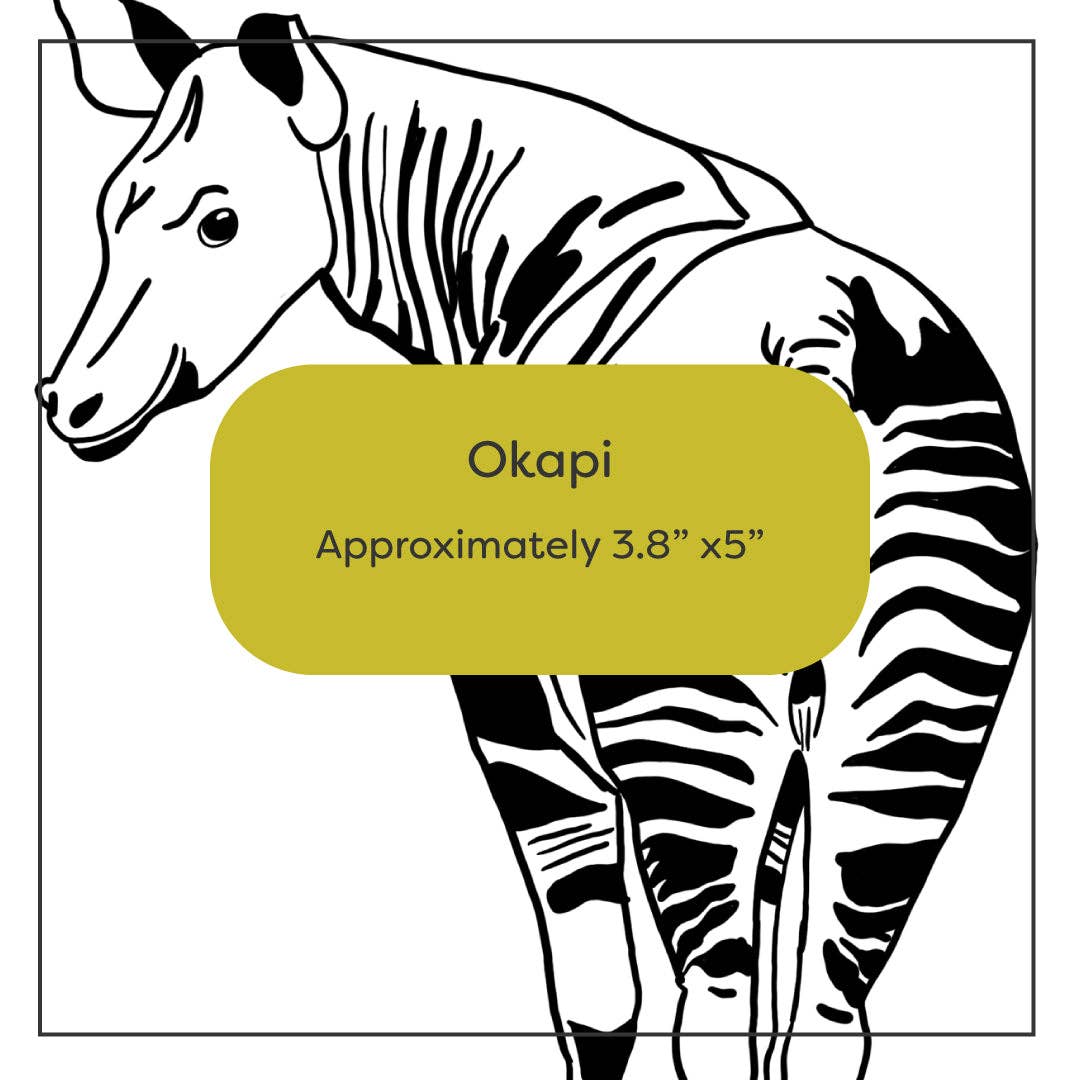 Wild Animal Stick-and-Stitch Pattern Pack #1