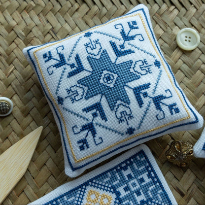 Aegean Ornaments Blue Cross Stitch Kit