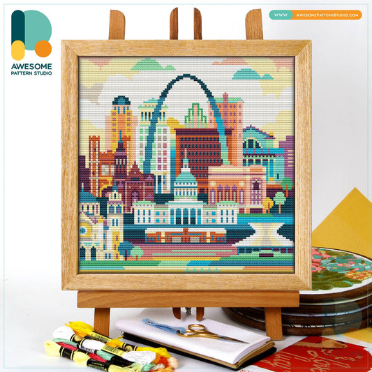 CS082-1 St Louis USA Cross Stitch Kit