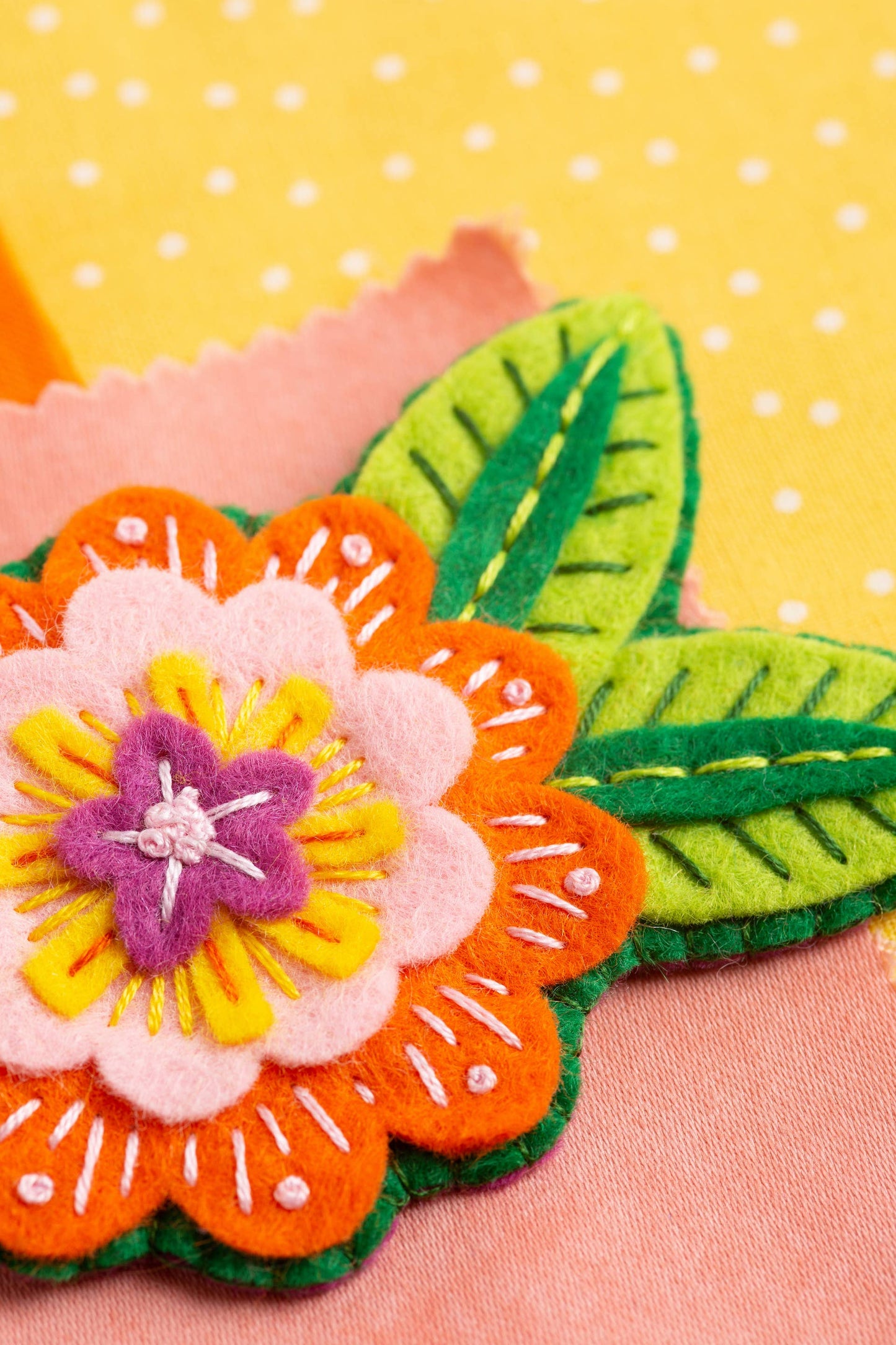 Margery Flower Felt Craft Brooch Kit