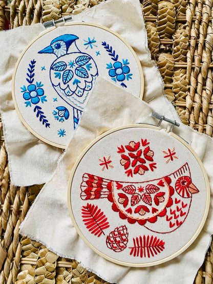 Cardinal Embroidery Kit