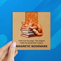 Orange Cat Sleeping Bookmark