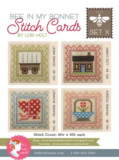 Stitch Cards Set X Pattern