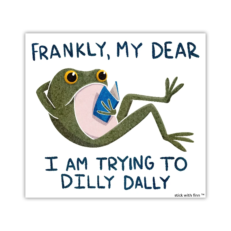 Dilly Dally Frogson Sticker