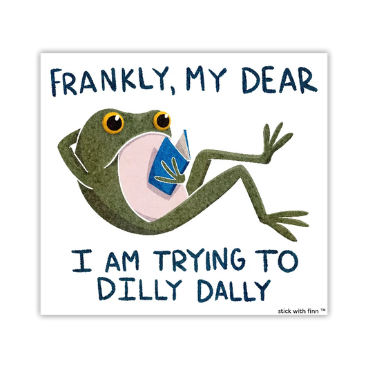 Dilly Dally Frogson Sticker