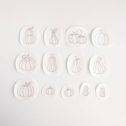 Stick and Stitch Pumpkin Embroidery Pattern