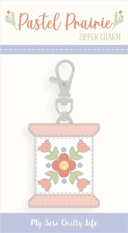 Pastel Prairie Spool Zip Pull