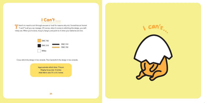 Gudetama Cross Stitch Book