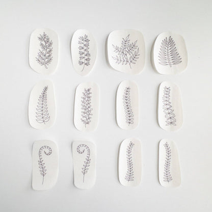 Fern Stick and Stitch Embroidery Pattern