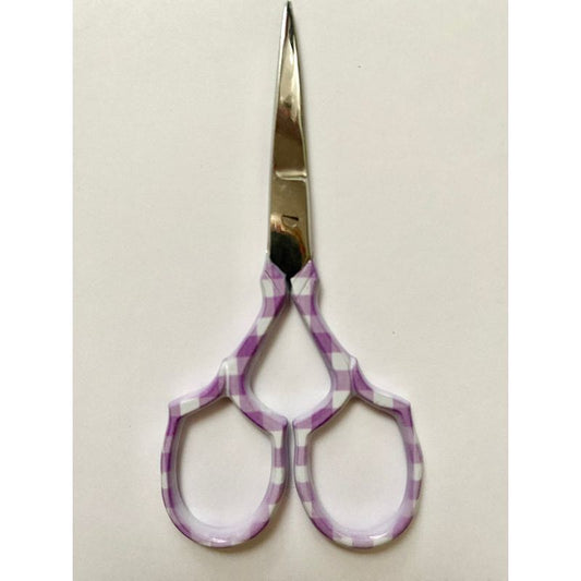 Purple Gingham Scissors
