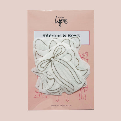 Ribbons & Bows Stick & Stitch Embroidery Pack