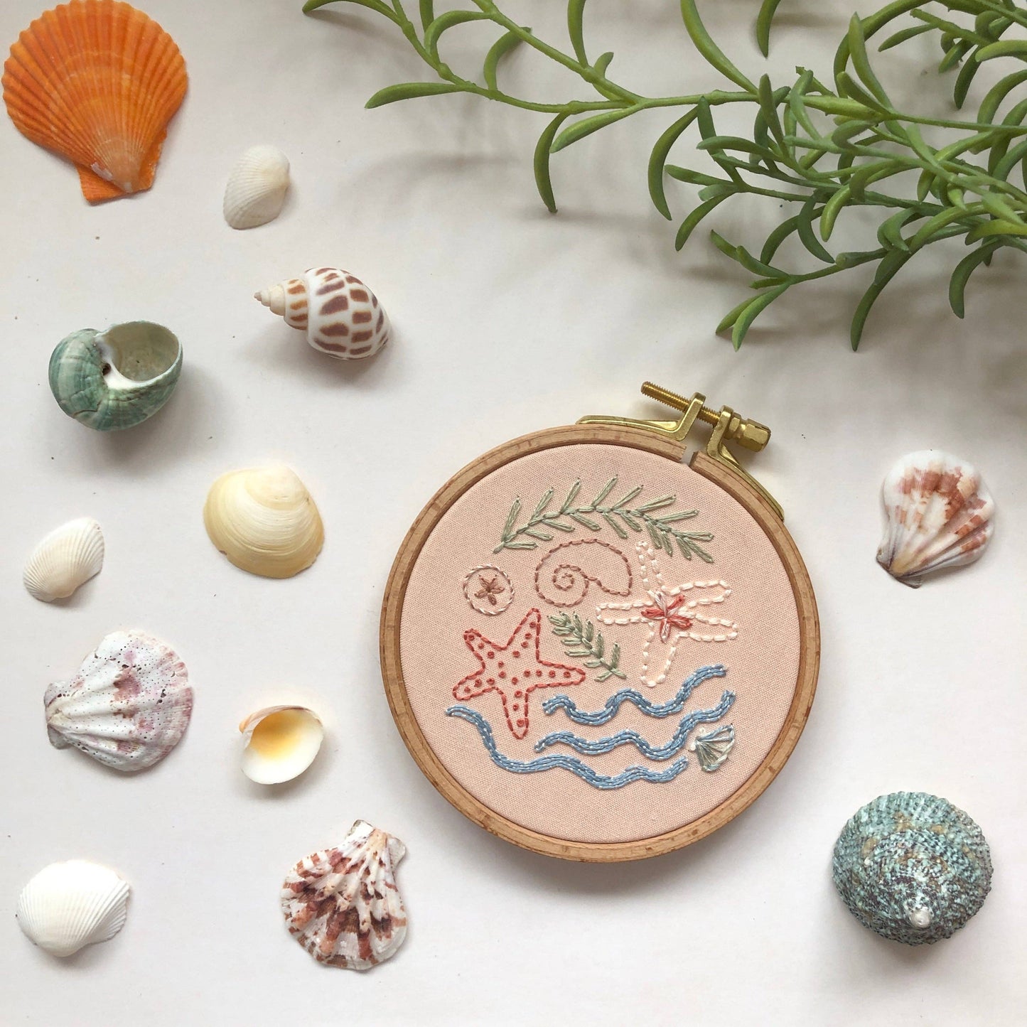 Seaside Treasures Beach Embroidery Kit