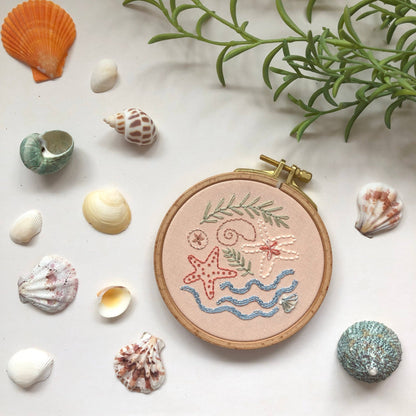 Seaside Treasures Beach Embroidery Kit