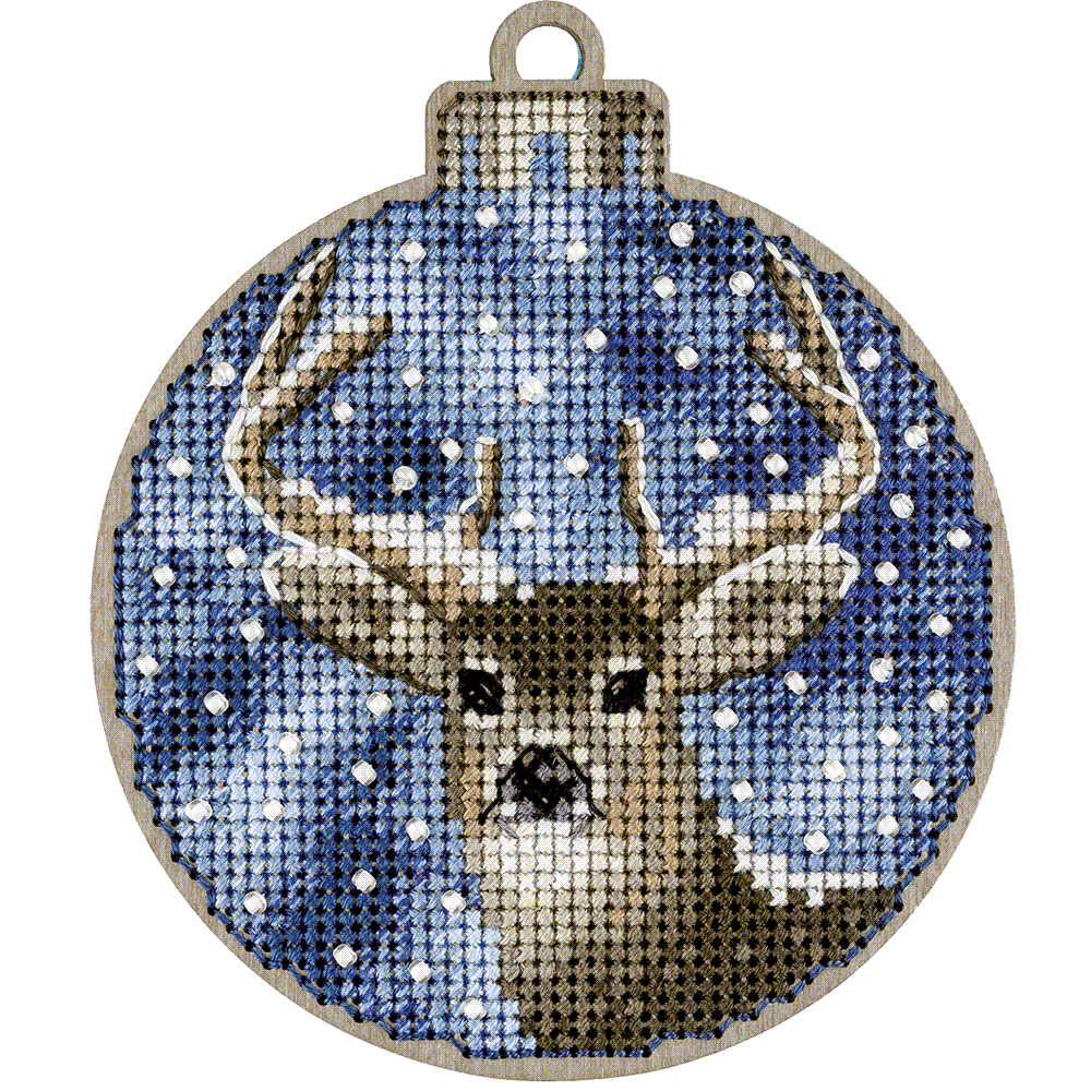 Wood Cross Stitch Kit Deer