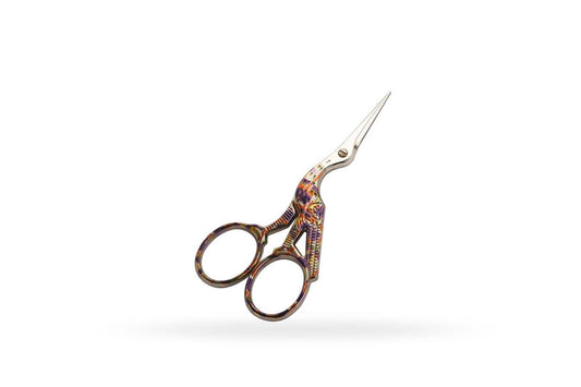 Multicolor Stork Embroidery Scissors