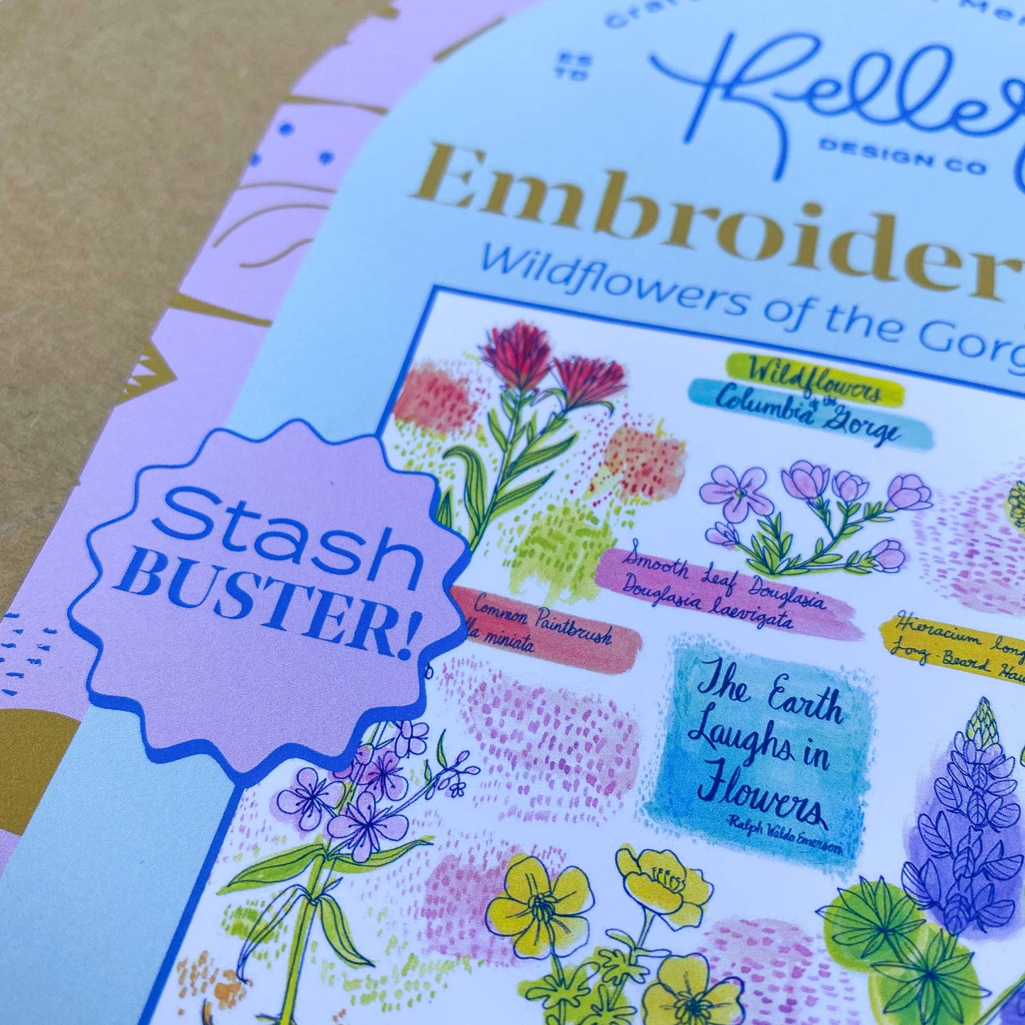Stash Buster Wildflowers Embroidery Kit