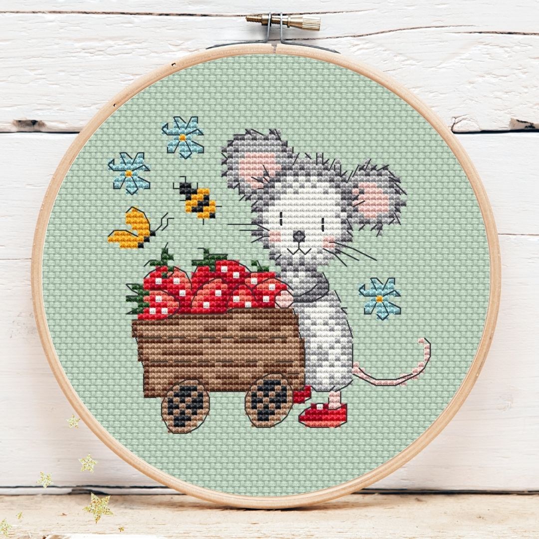 Strawberry Mouse Mini 4 Pattern