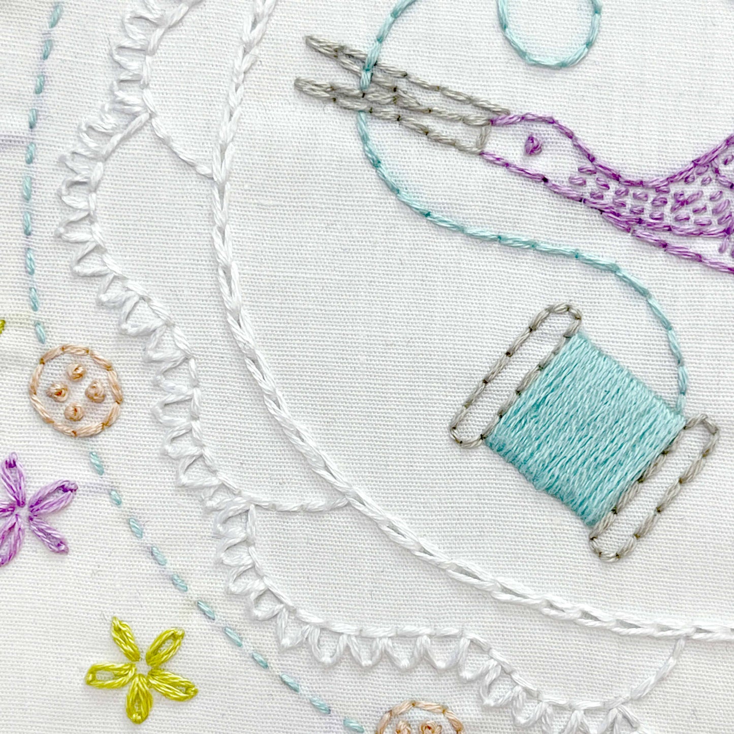 Scissors and Floss Embroidery Kit