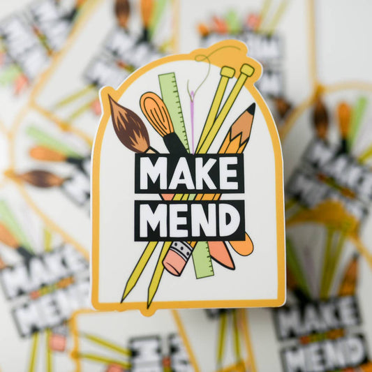 Make Mend Art Supply Frame Vinyl Sticker