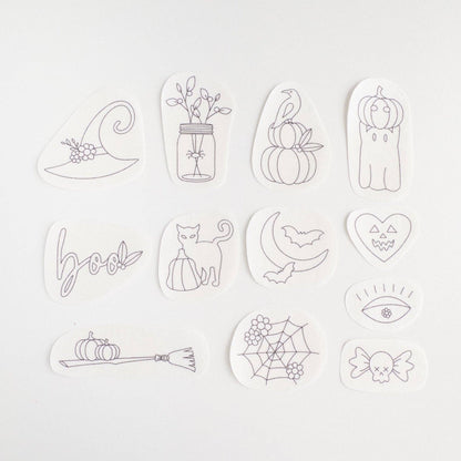 Stick & Stitch Halloween Embroidery Pattern