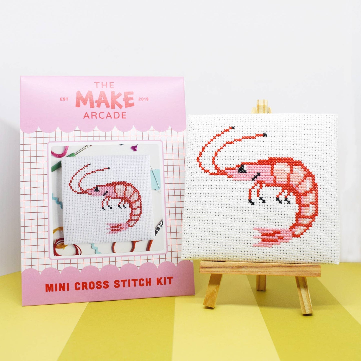 Shrimp Mini Cross Stitch Kit