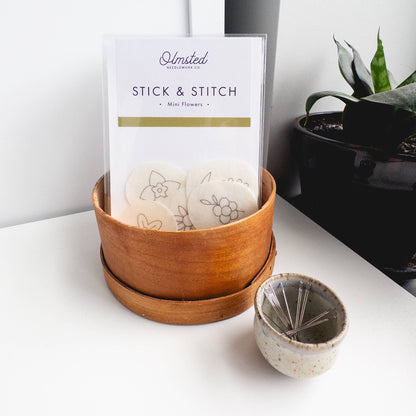 Mini Flowers Stick and Stitch Embroidery Pattern
