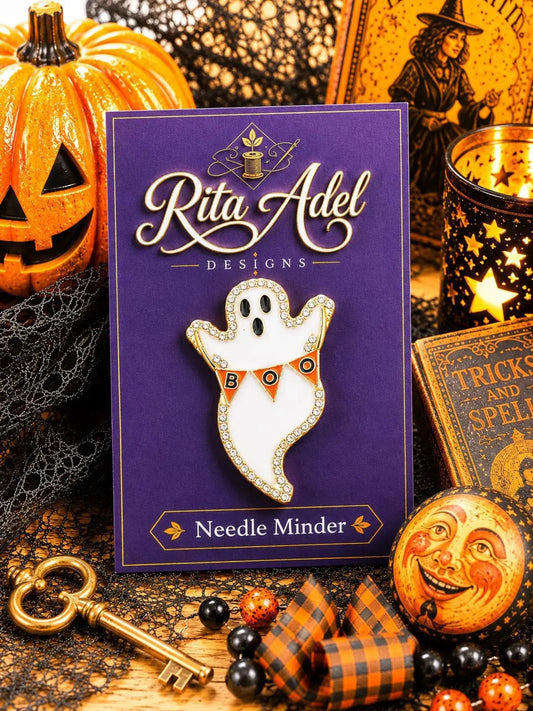 Sparkling Boo Ghost Halloween Needle Minder