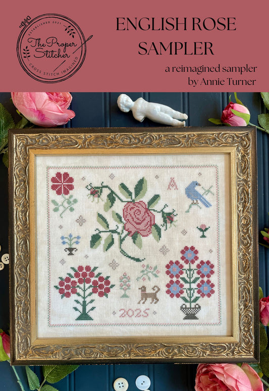 English Rose Sampler Pattern