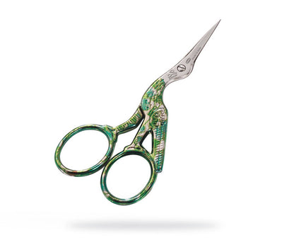 Colors Green Stork Embroidery Scissors