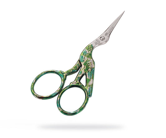 Colors Green Stork Embroidery Scissors
