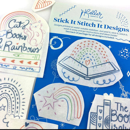 Stick It Stitch It Patterns Cats Books Rainbows