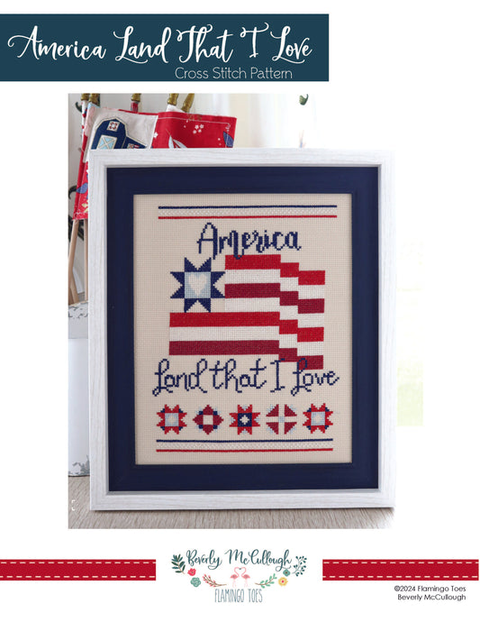America - Land That I Love Pattern