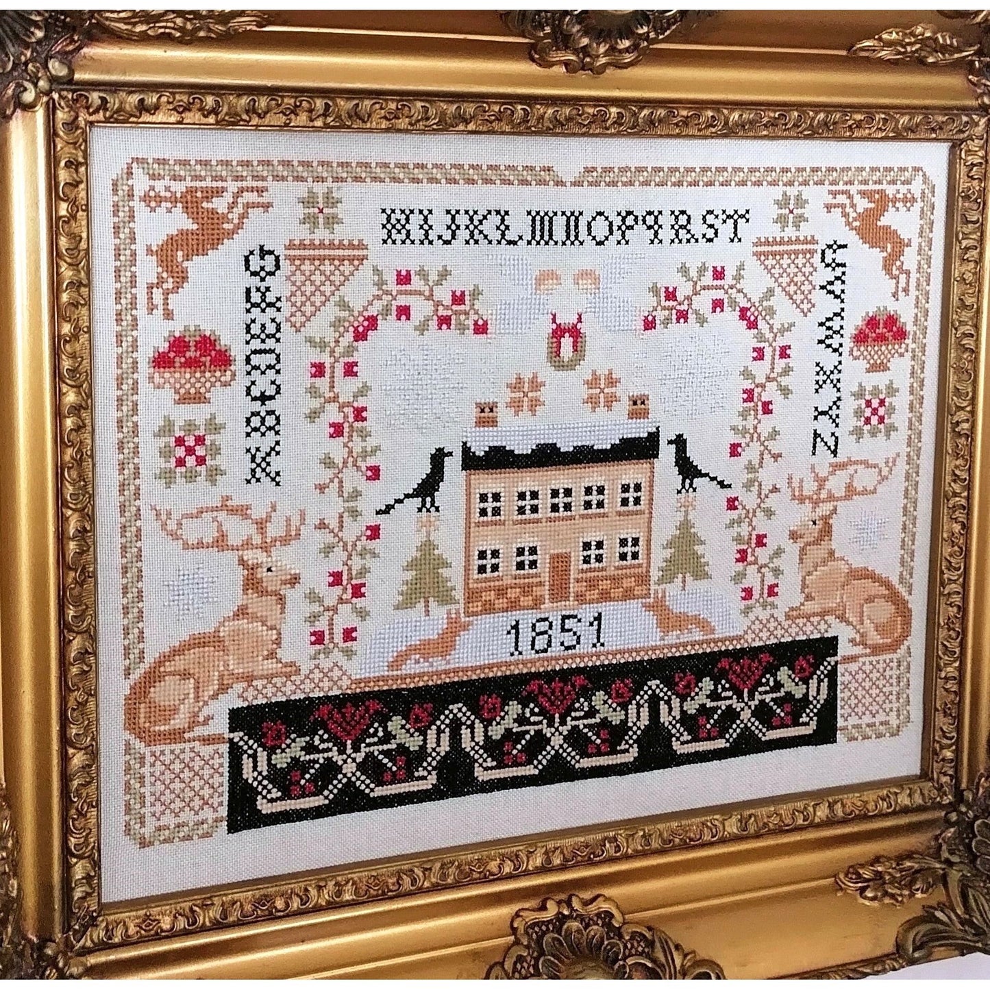 An Old Christmas Sampler Pattern
