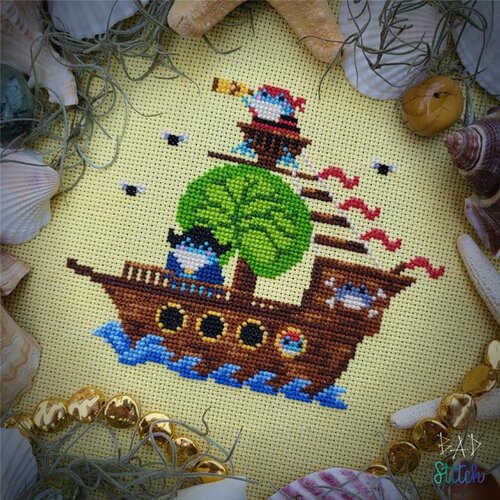 Froggo Pirates Pattern