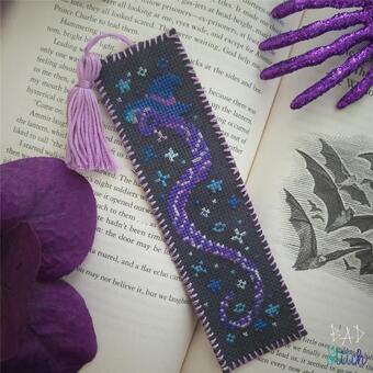 Magical Snake Bookmark Pattern