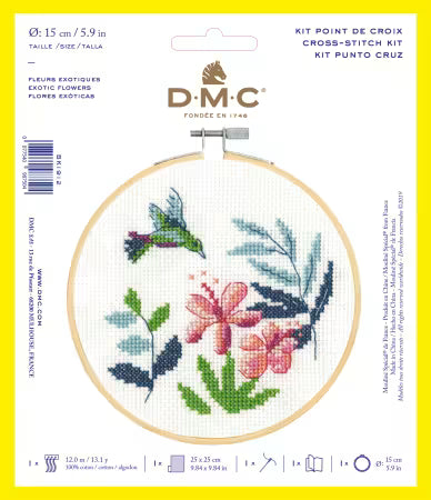 Exotic Flowers Cross Stitch Kit