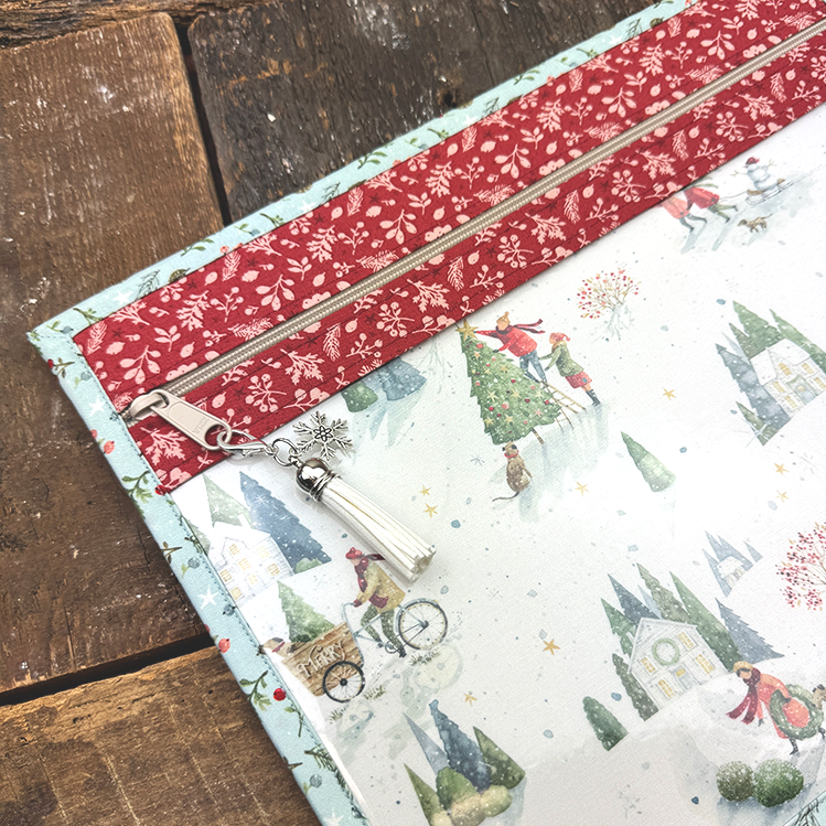 Project Bag White with Vinyl Front 11 x 14 Inches {The Magic of Winter}