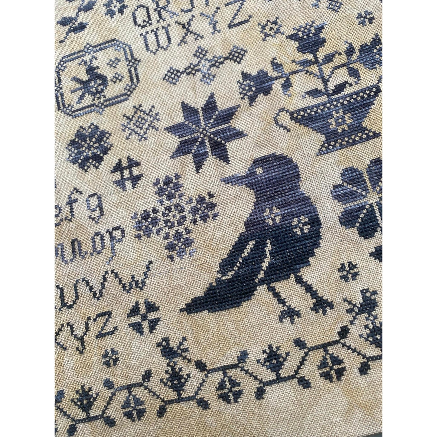 Black Bird Sampler Pattern