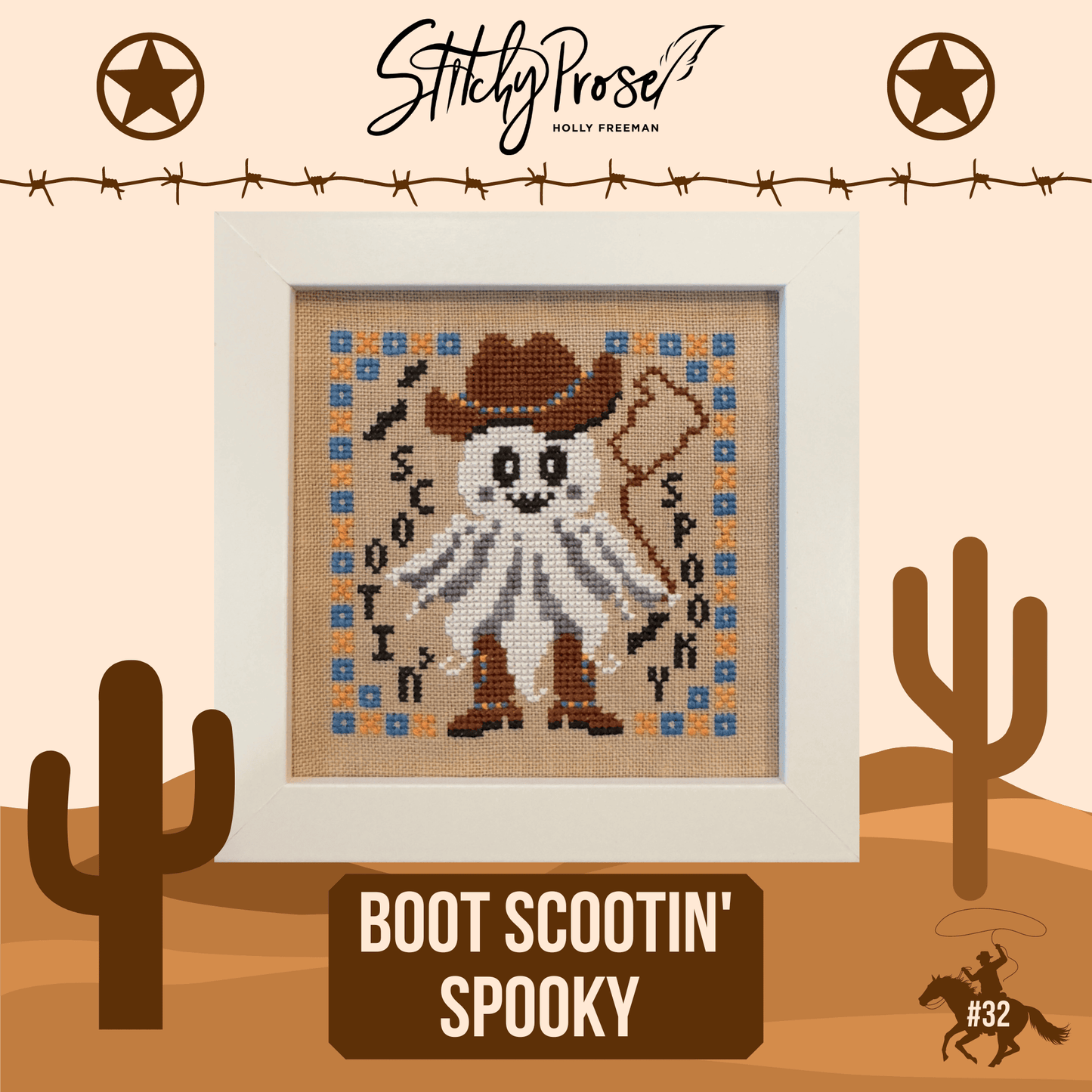 Boot Scootin Spooky Pattern