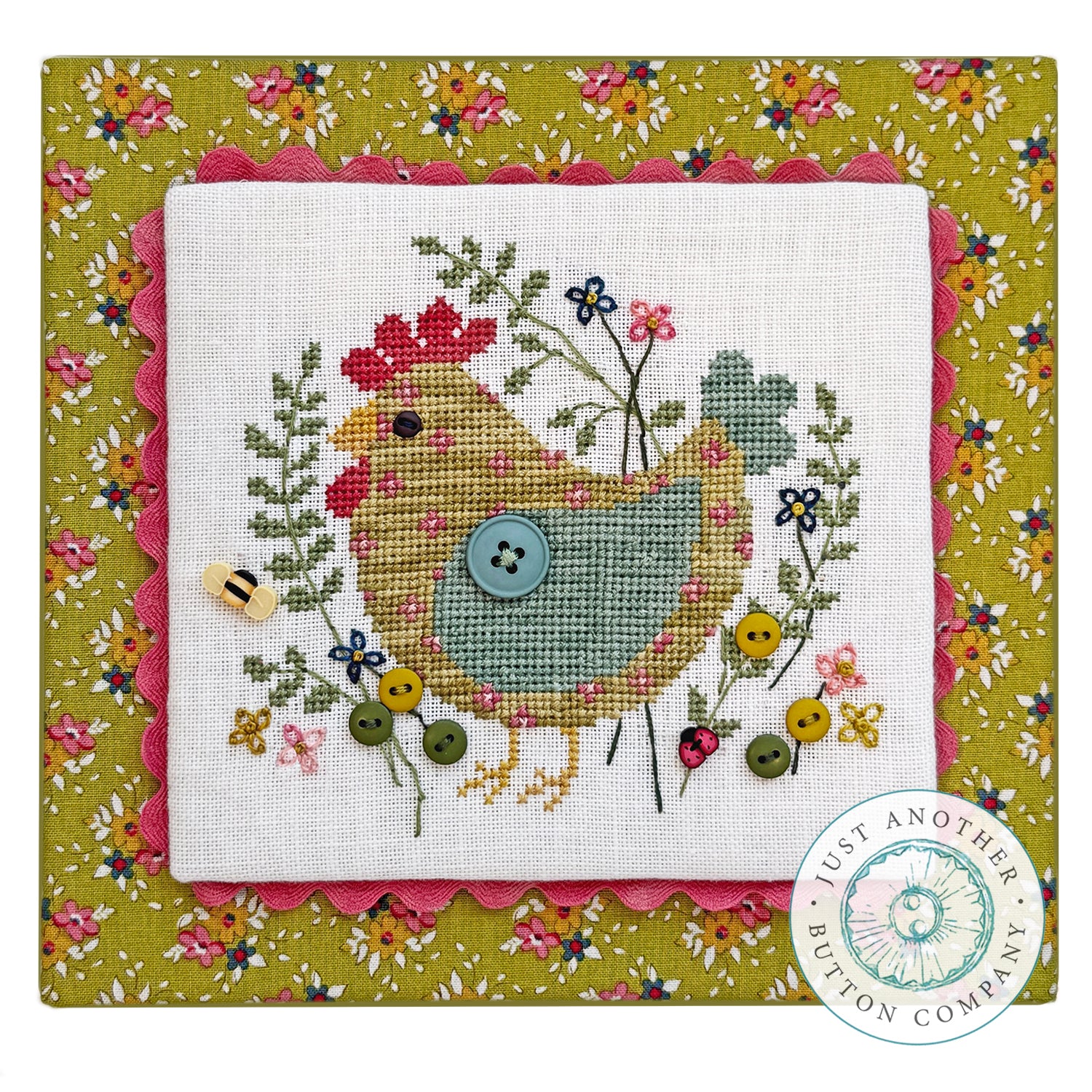 Calico Chick Pattern and Buttons – Colour and Cotton