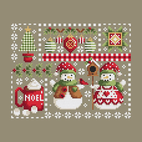 Christmas Snow Fun Pattern