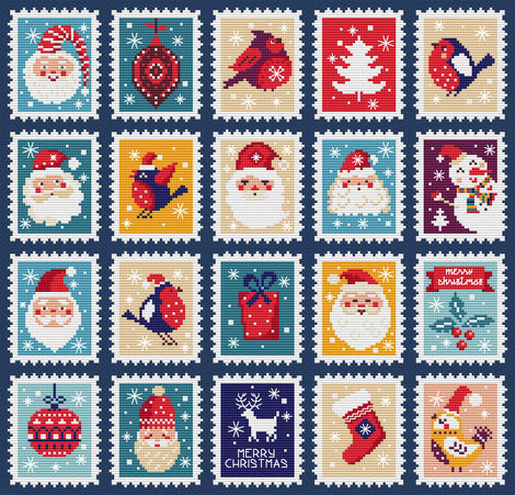Christmas Stamps Pattern
