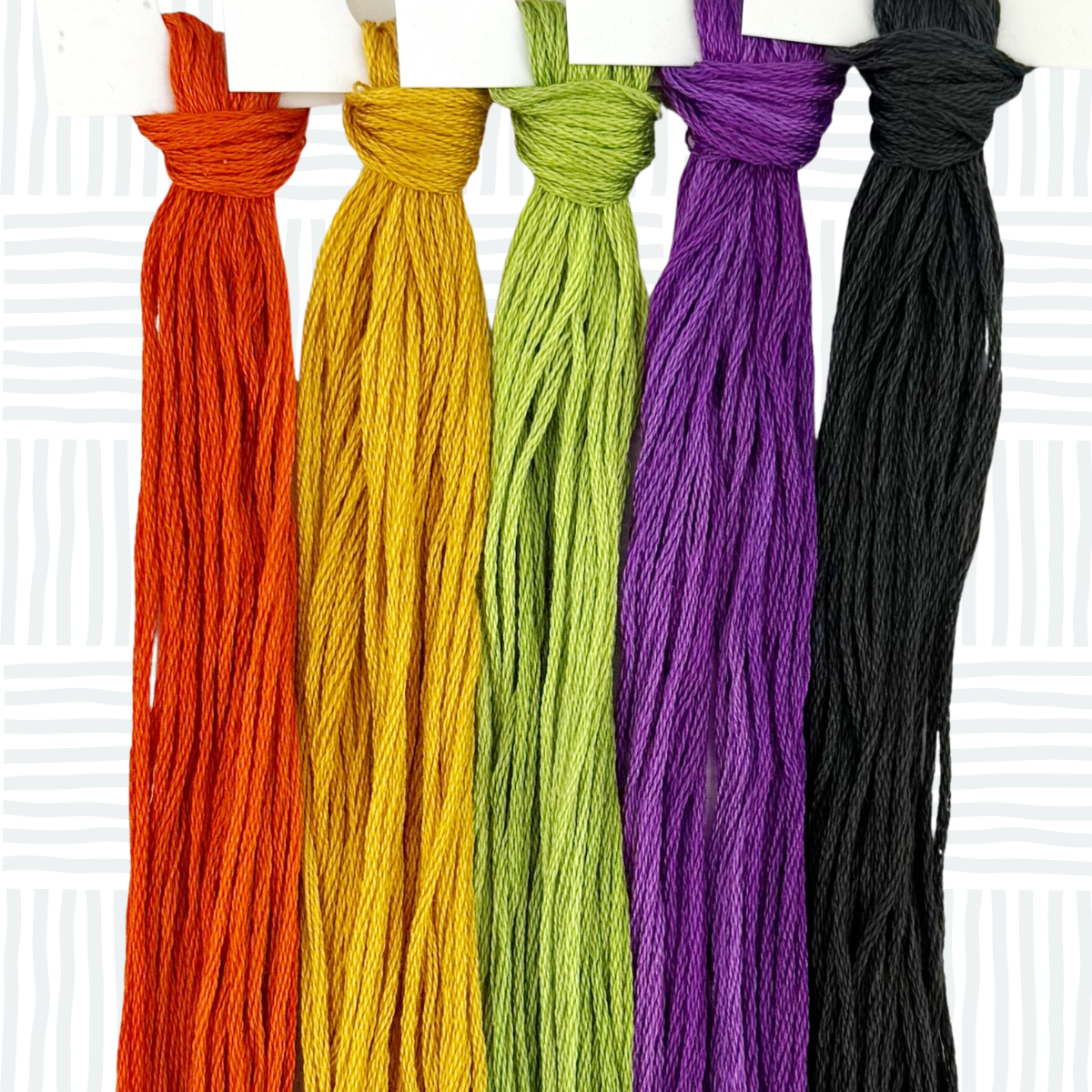 Classic Halloween Hand Dyed Thread Bundle – 5 Skeins