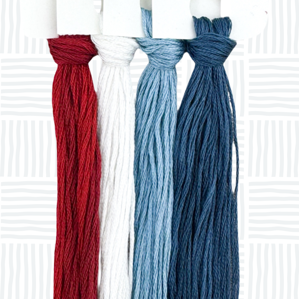 patriotic palette hand dyed threads
