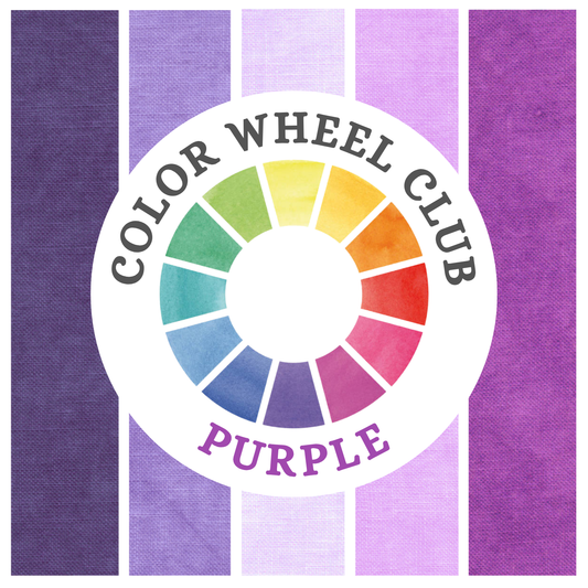 Color Wheel Fabric Club Purple